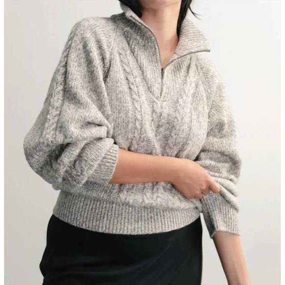 DARLING Sweaters - NEW DARLING trusty cable knit sweater in pebble